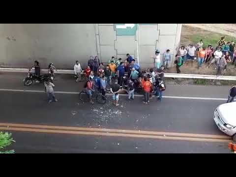 IMPERATRIZ URGENTE - Motociclista cai do viaduto e fica gravemente ferido na BR 010