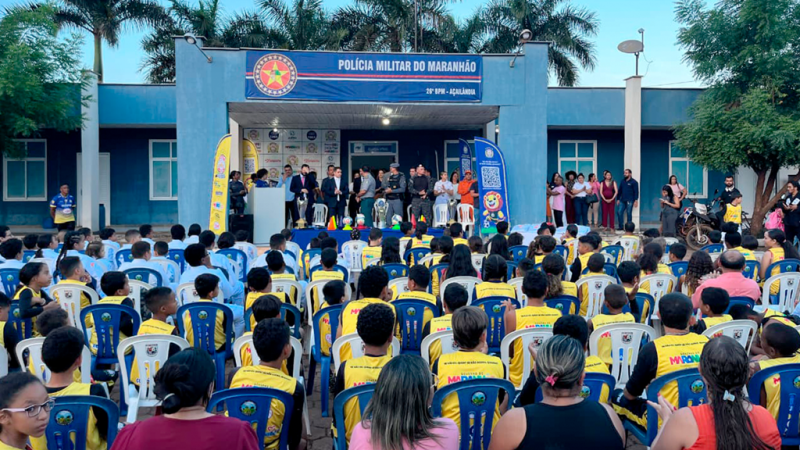 EXPANSÃO DO PROJETO ALVORADA ACONTECE EM AÇAILÂNDIA ATRAVÉS DA UNIÃO DE FORÇAS DO TJMA, POLÍCIA MILITAR, MINISTÉRIO PÚBLICO E PREFEITURA DE AÇAILÂNDIA.