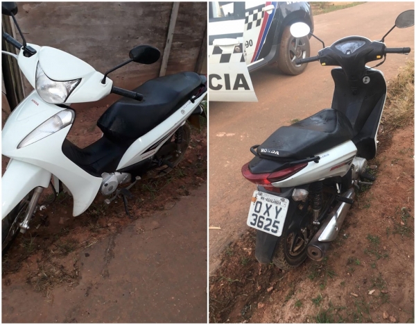 AÇAILÂNDIA URGENTE – Polícia Militar recupera moto roubada no Distrito do Pequia