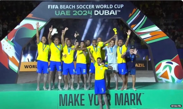BRASIL FATURA O HEXACAMPEONATO MUNDIAL DE FUTEBOL DE AREIA