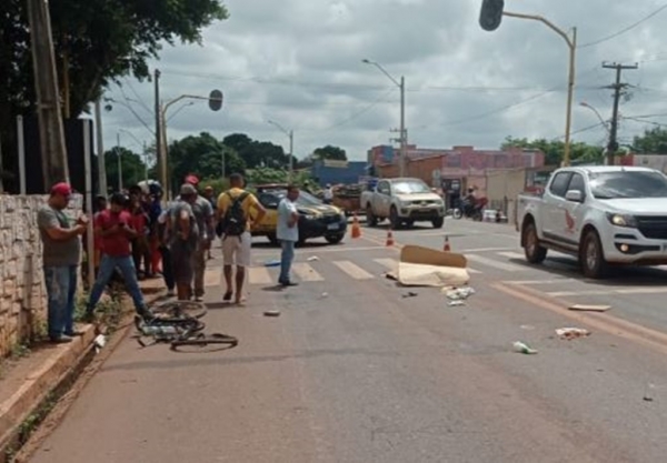 IDOSO MORRE ATROPELADO POR CAMINHÃO NA BR-222 EM AÇAILÂNDIA