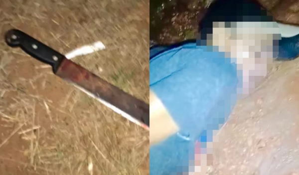 Homem é encontrado morto com facão cravado no peito em Santa Luzia