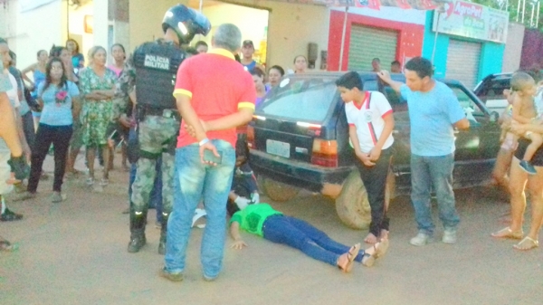 AÇAILÂNDIA - Acidente grave deixa uma mulher ferida na Vila Bom Jardim