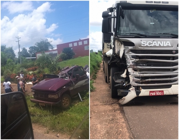 MARANHÃO - Passageira de caminhonete morre após colisão frontal na BR 010