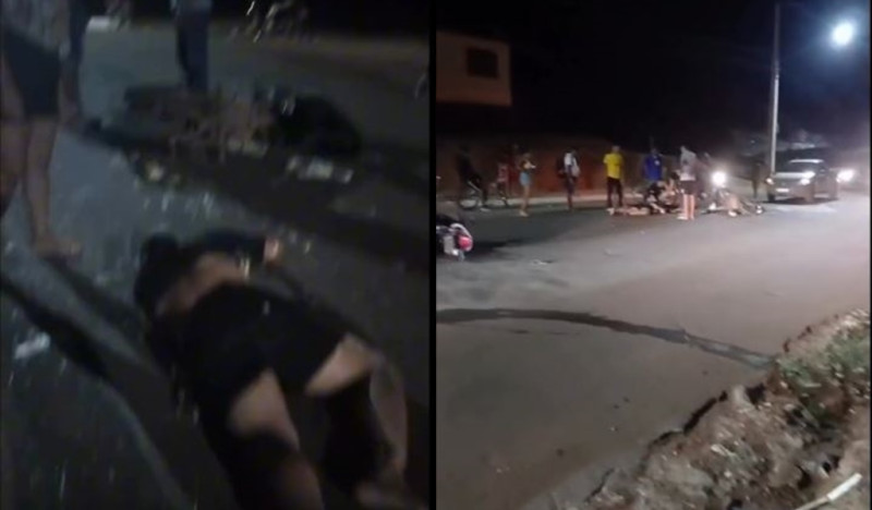 AÇAILÂNDIA – GRAVE ACIDENTE DEIXA DOIS MOTOCICLISTAS FERIDOS NO JARDIM AULÍDIA