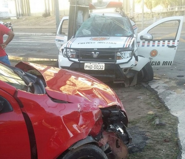Acidente envolveu carro da Polícia Militar deixa um sargento gravemente ferido no Maranhão 