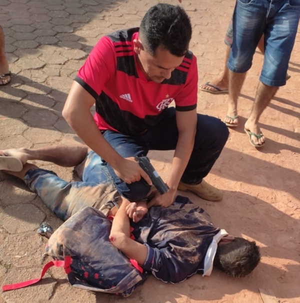 AÇAILÂNDIA - Mesmo estando de folga policial prende assaltantes