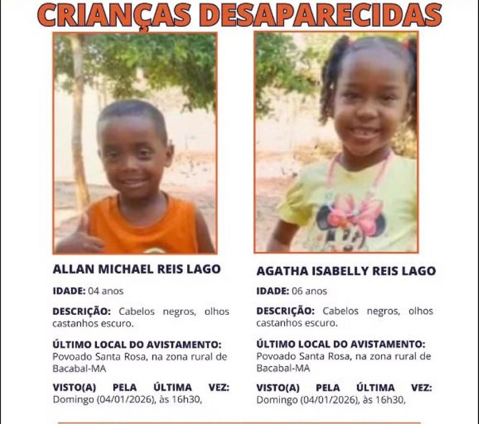 CRIANÇAS LOCALIZADAS EM HOTEL NO CENTRO DE SP NÃO SÃO IRMÃOS DESAPARECIDOS NO MA, DIZ POLÍCIA