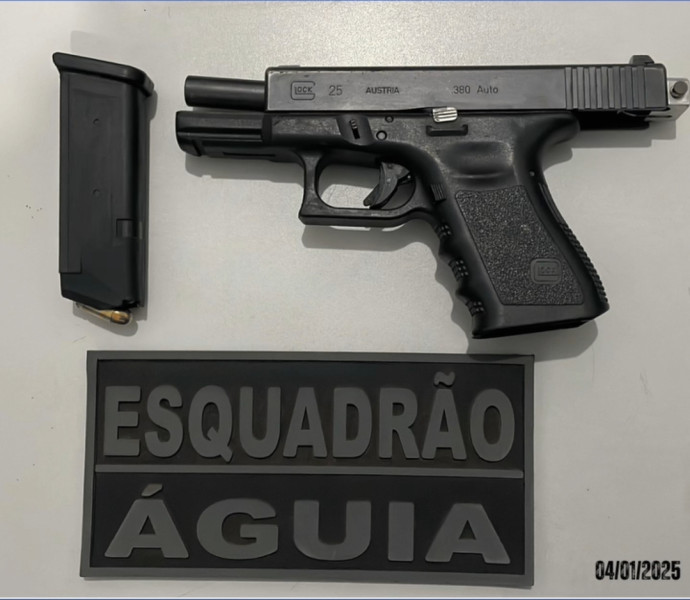 HOMEM É PRESO APÓS SER FLAGRADO AGREDINDO A COMPANHEIRA EM IMPERATRIZ; ARMA DE FOGO É APREENDIDA