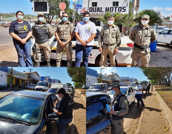 SMT REALIZA BLITZ EDUCATIVA QUE ORIENTA MOTORITAS SOBRE FÉRIAS COM TRÂNSITO SEGURO 