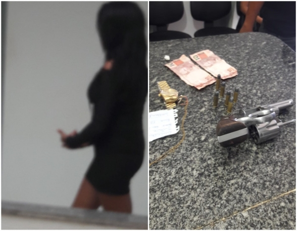 Mulher é Detida em Bar Portando Arma de Fogo.