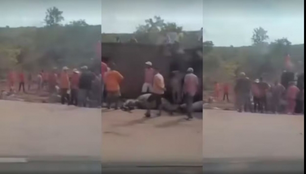 VÍDEO -MORADORES SAQUEIAM CARNES DE GADOS MORTOS EM ACIDENTE NA BR-222, EM BURITICUPU