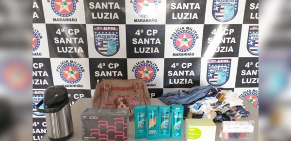 Vídeo: Polícia prende mulher cometendo furtos em estabelecimentos comerciais em Santa Luzia