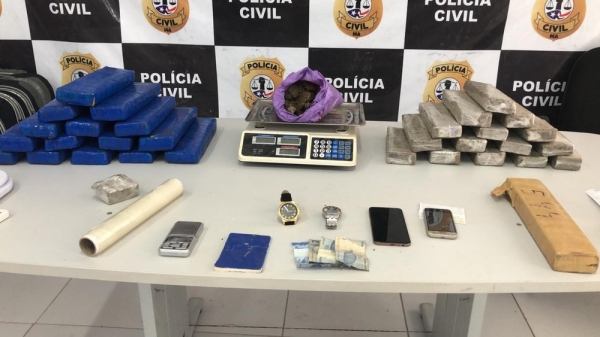 Homem é preso com 35 kg de maconha dentro de casa, em São Luís