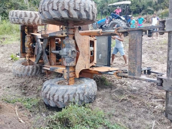 Tragédia: Acidente com pá carregadeira deixa uma vitima fatal em Cidelândia