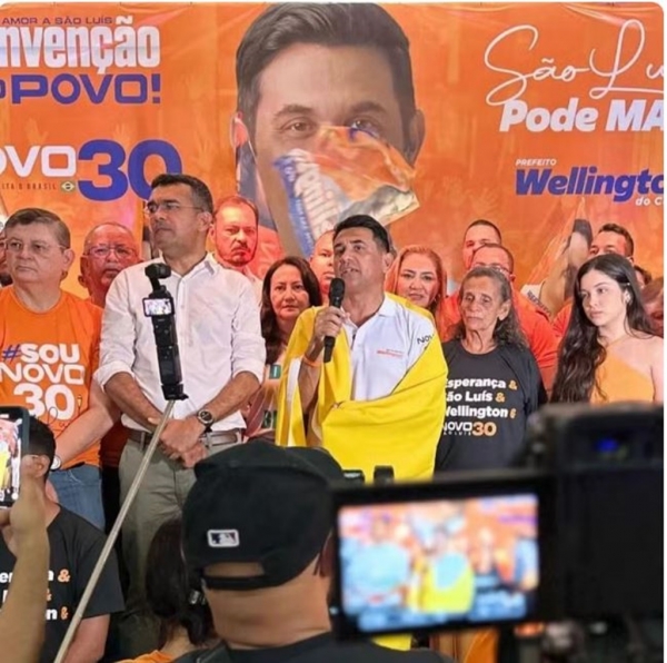 NOVO OFICIALIZA WELLINGTON DO CURSO COMO CANDIDATO A PREFEITO DE SÃO LUÍS