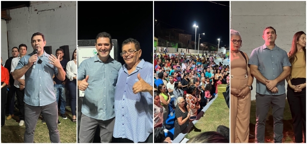 AÇAILÂNDIA – DEPUTADO FEDERAL DR. BENJAMIM PARTICIPA DE ENTREGA DA OBRA DA PRAÇA DO BAIRRO LARANJEIRAS 