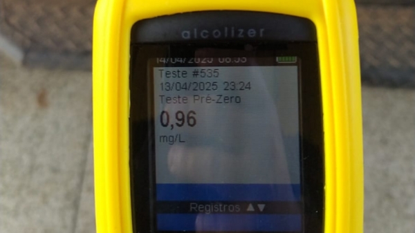DURANTE O FINAL DE SEMANA, CINCO MOTORISTAS FORAM DETIDOS POR EMBRIAGUEZ NAS BRS DO MARANHÃO