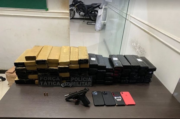 Polícia Civil apreende 60 kg de maconha avaliada em quase R$ 500 mil durante operação em Santa Rita