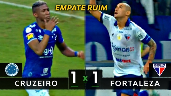 Fortaleza arranca empate com Cruzeiro no reencontro de Ceni
