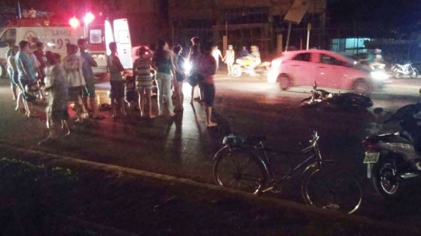 Acidente Envolvendo Carro e Moto deixa um ferido na BR-222.