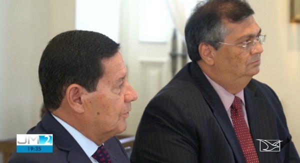 Em encontro com Flávio Dino, Mourão diz que governadores 'já entenderam' saída do Conselho da Amazônia