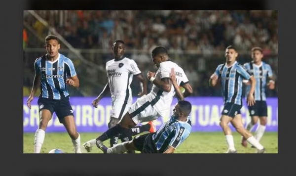 BOTAFOGO VENCE O GRÊMIO EM CARIACICA E ASSUME A LIDERANÇA DO BRASILEIRO