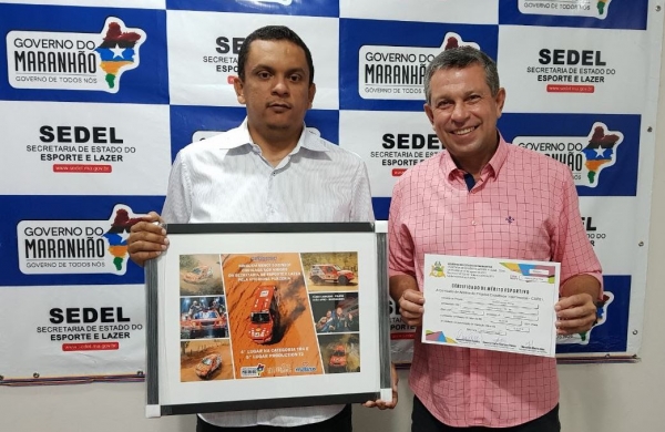 Piloto de Rally agradece apoio do Governo do Estado