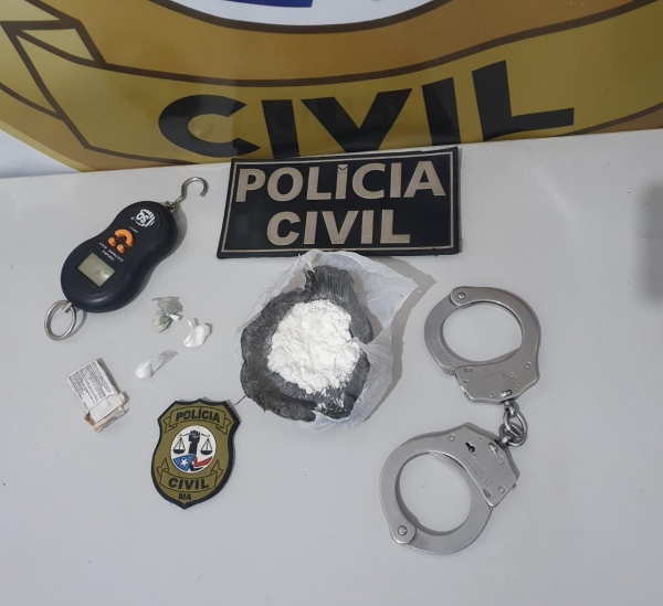 HOMEM É PRESO PELA POLÍCIA CIVIL APÓS SER FLAGRADO VENDENDO DROGAS EM MOTEL DE MIRANDA DO NORTE