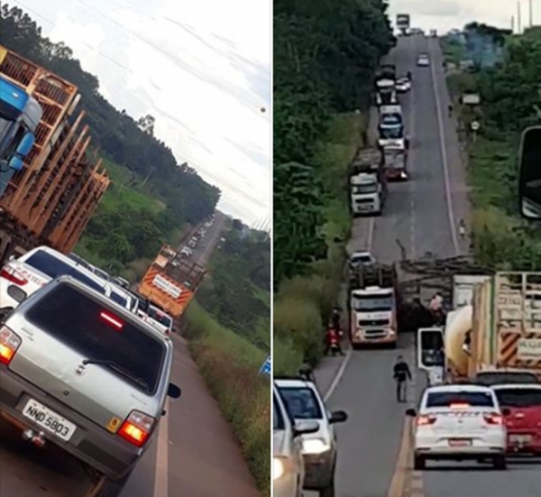 AÇAILÂNDIA URGENTE - Acidente deixa BR 222 interditada por algumas horas