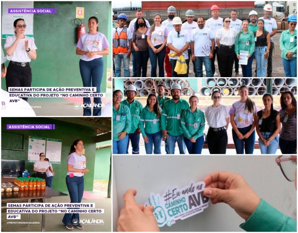 SEMAS PARTICIPA DE AÇÃO PREVENTIVA E EDUCATIVA DO PROJETO “NO CAMINHO CERTO AVB”