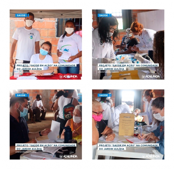 PROJETO “SAÚDE EM AÇÃO” NA COMUNIDADE DO JARDIM AULÍDIA 