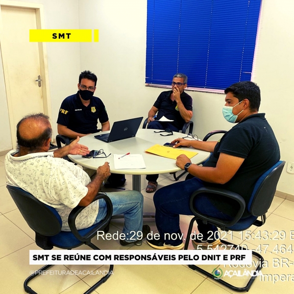SMT SE REÚNE COM RESPONSÁVEIS PELO DNIT E PRF 