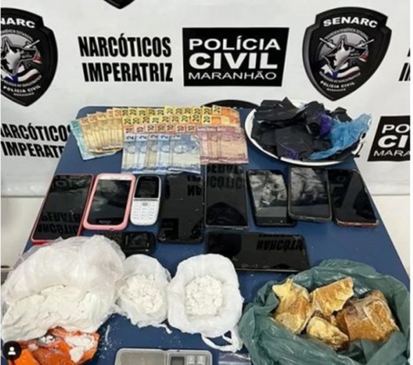 IMPERATRIZ - Três homens da mesma família são presos em flagrante por tráfico em Imperatriz