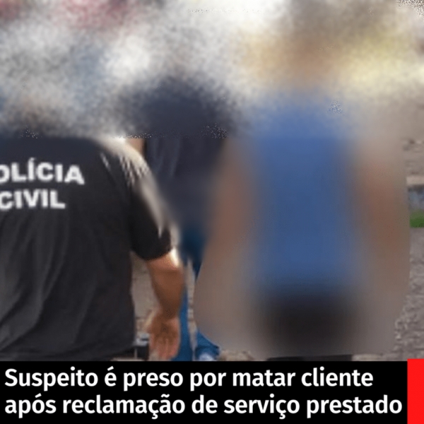 Suspeito é preso por matar cliente após reclamação de serviço prestado 