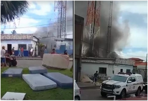 Alojamento de destacamento da PM-MA em Santo Amaro pega fogo