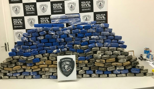 Polícia Civil apreende 216kg de maconha prensada em Estreito