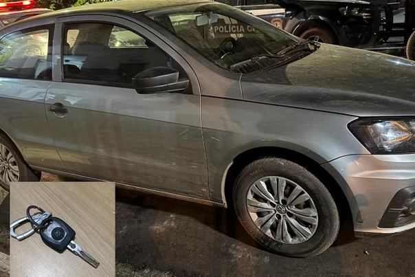 POLÍCIA RECUPERA CARRO ROUBADO APÓS PERSEGUIÇÃO EM IMPERATRIZ