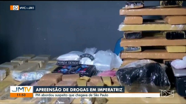 POLÍCIA APREENDE QUASE 50 KG DE DROGAS E PRENDE SUSPEITO EM IMPERATRIZ