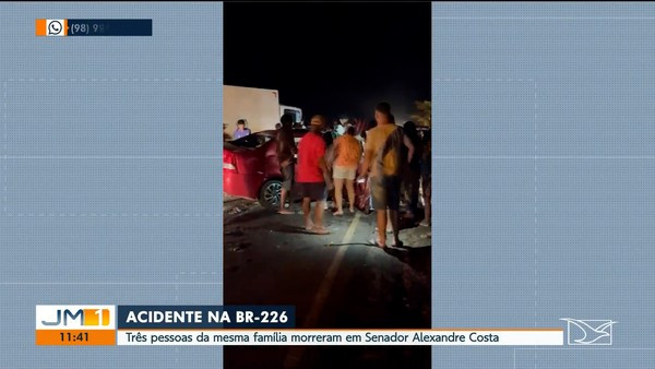 PAI, MÃE E FILHA DE OITO ANOS MORREM EM COLISÃO ENTRE CAMINHÃO E CARRO, NA BR-222