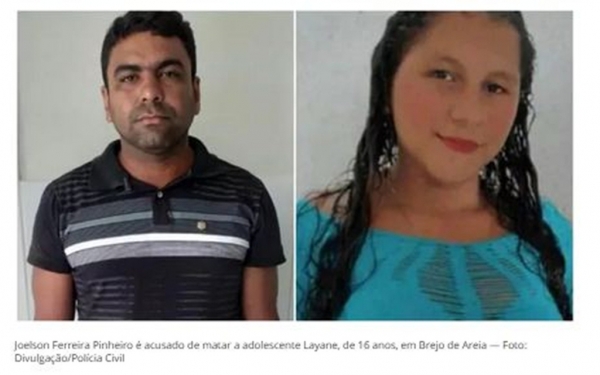 Justiça acata a prisão preventiva de homem suspeito de matar a ex-namorada a facadas em Brejo de Areia