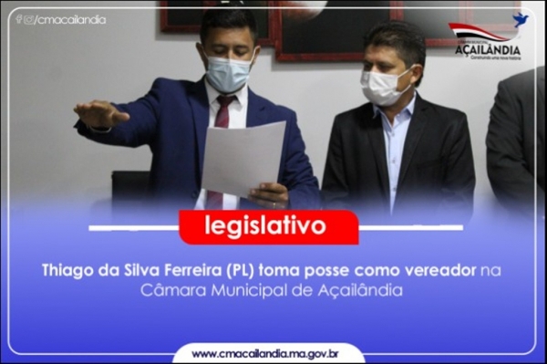 Câmara empossa novo vereador de Açailândia