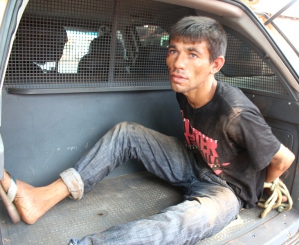 Homem pego em flagrante invadindo residência leva surra e acaba preso em Açailândia .  