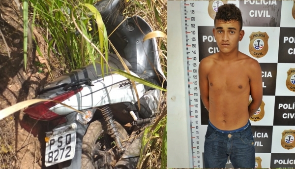 AÇAILÂNDIA URGENTE – Jovem é preso na Vila Capeloza após furto de motocicleta no Bairro Jardim Gloria