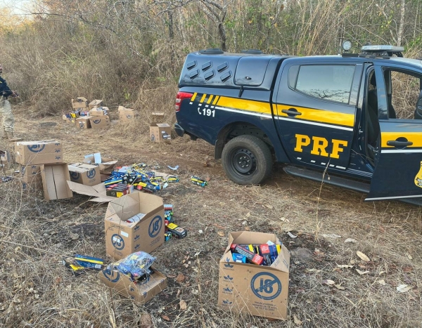 Ação integrada da PRF, PM e GTA encontra reféns e recupera parte de carregamento de cigarros na BR 226