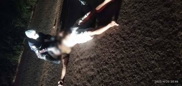 AÇAILÂNDIA: Acidente grave na BR- 010 próximo à entrada da Colônia deixa uma pessoa gravemente ferida.