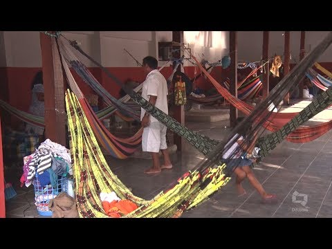 MARANHÃO - Venezuelanos estão abrigados na sede da Funai