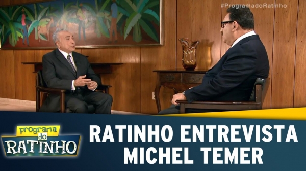 Temer reafirma no programa do Ratinho que, sem reforma, Previdência vai quebrar