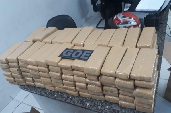 PM do Maranhão apreende 100 quilos de maconha que seriam distribuídos em Teresina e Timon