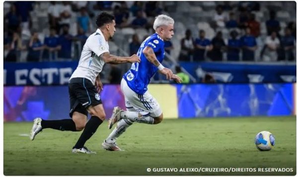 CRUZEIRO E GRÊMIO FICAM NO 1 A 1 PELO BRASILEIRO